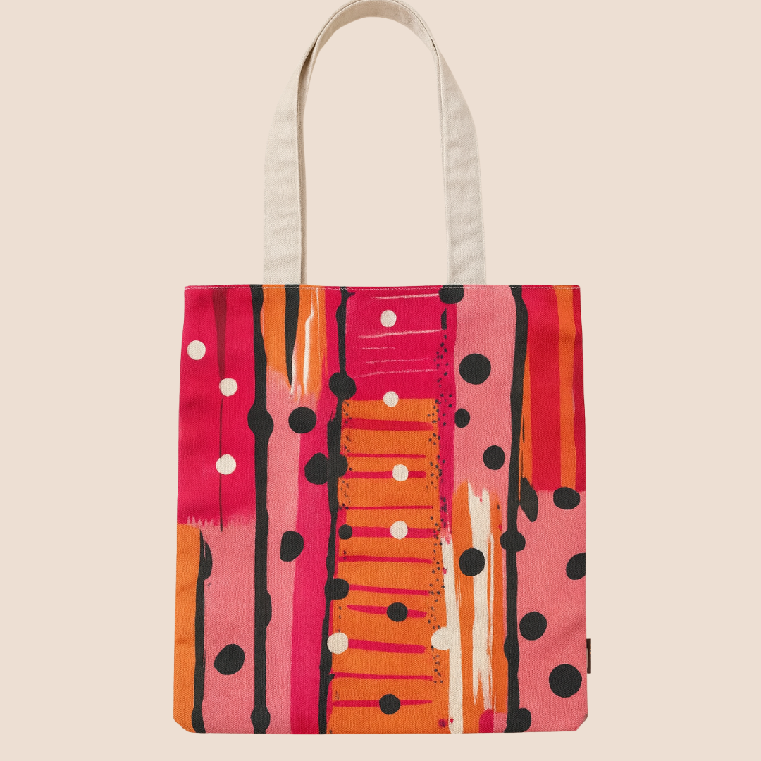 Dotty Matching Mules & Tote Set